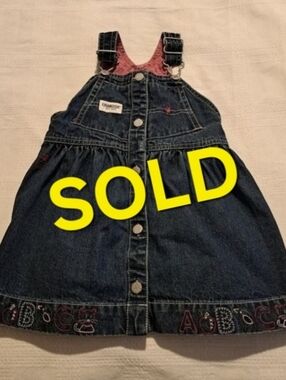 Oshkosh B'Gosh vintage jean dress 18 months